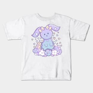 Bunny And Flowers Kids T-Shirt